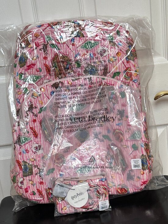 VERA BRADLEY HARRY POTTER LARGE BACKPACK + ID LANYARD CASE(SET):NWT HONEYDUKES main image 6